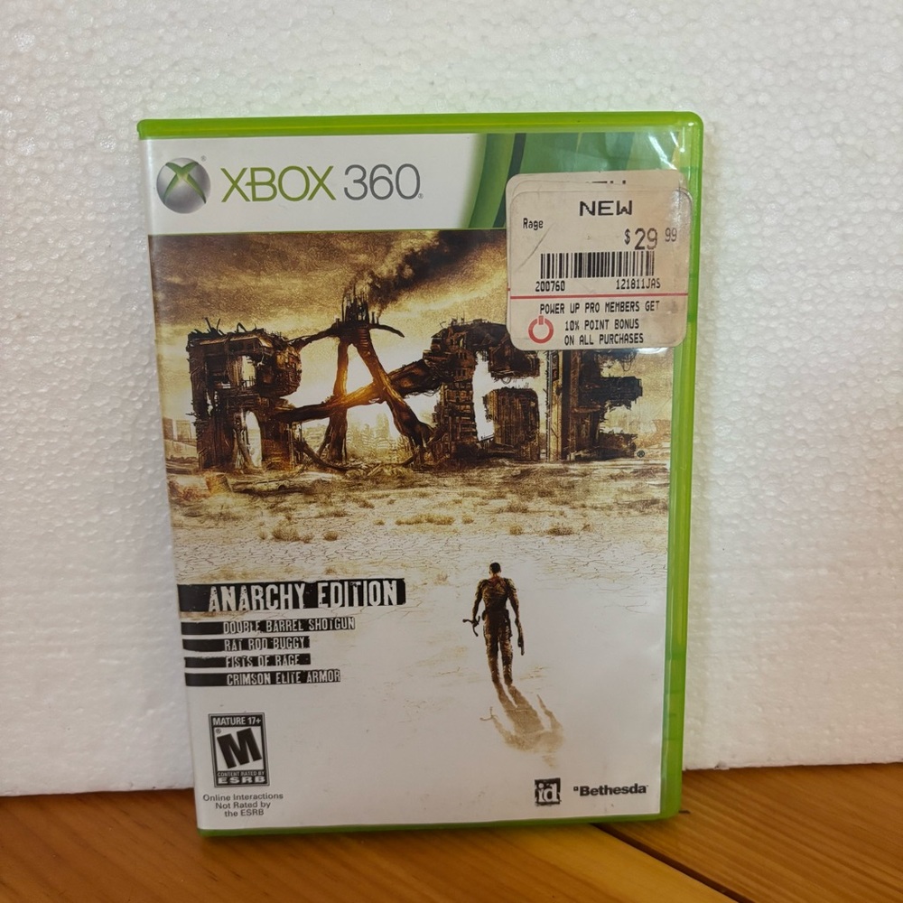 RAGE Anarchy Edition Xbox 360 Complete 3 Disc Set